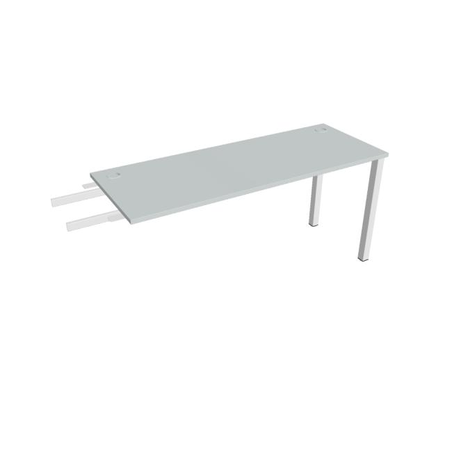 Uni-Schreibtisch, Maschendrahtgestell, 160 x 75,5 x 60 cm, grau/weiß