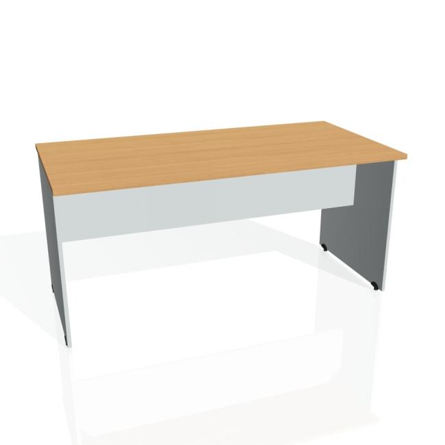 [ON160528] Gate-Konferenztisch, 160 x 75,5 x 80 cm, Buche/Grau