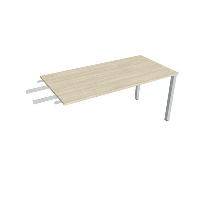 [ON160612] Uni-Schreibtisch, Maschendrahtgestell, 160 x 75,5 x 80 cm, Akazie/Grau