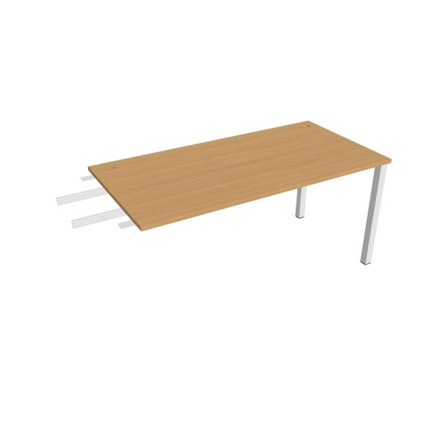[ON160623] Uni-Schreibtisch, Maschendrahtgestell, 160 x 75,5 x 80 cm, Buche/Weiß