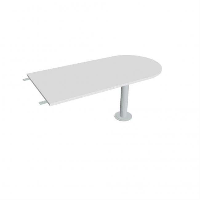 [ON160999] Beistelltisch „Tor“, 160 x 75,5 x 80 cm, weiß/metall