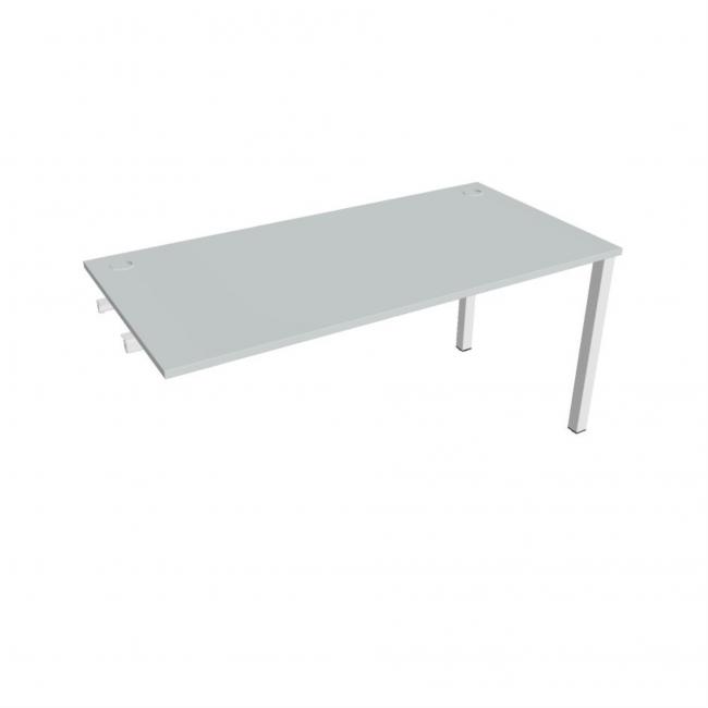 Uni-Werkbank für Längsverkettung, 160 x 75,5 x 80 cm, grau/weiß