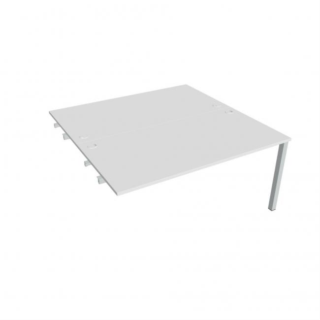 [ON162192] Uni-Werkbank für Längsverkettung, 160x75,5x160 cm, weiß/grau