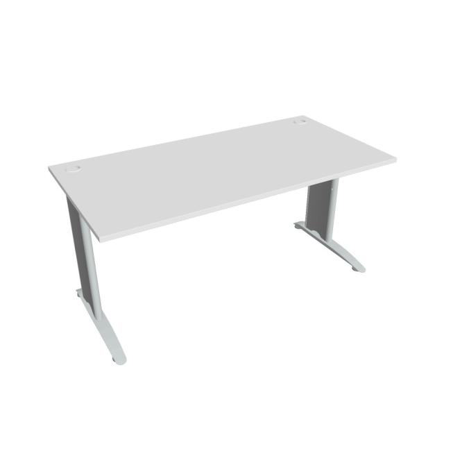 Flex-Schreibtisch, 160 x 75,5 x 80 cm, weiß/metall