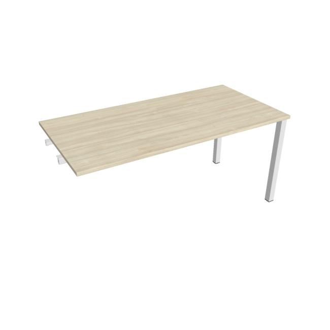 [ON162913] Besprechungstisch Uni, für Längsverkettung, 160 x 75,5 x 80 cm, Akazie/weiß