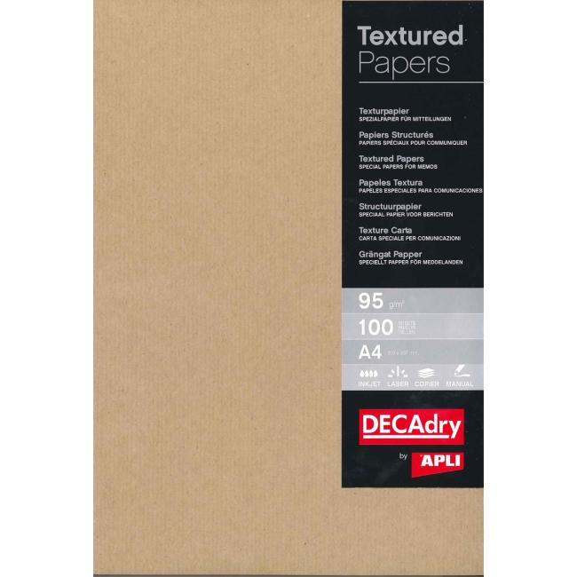 Strukturiertes Kraftpapier, 95 g/m², 100 Blatt