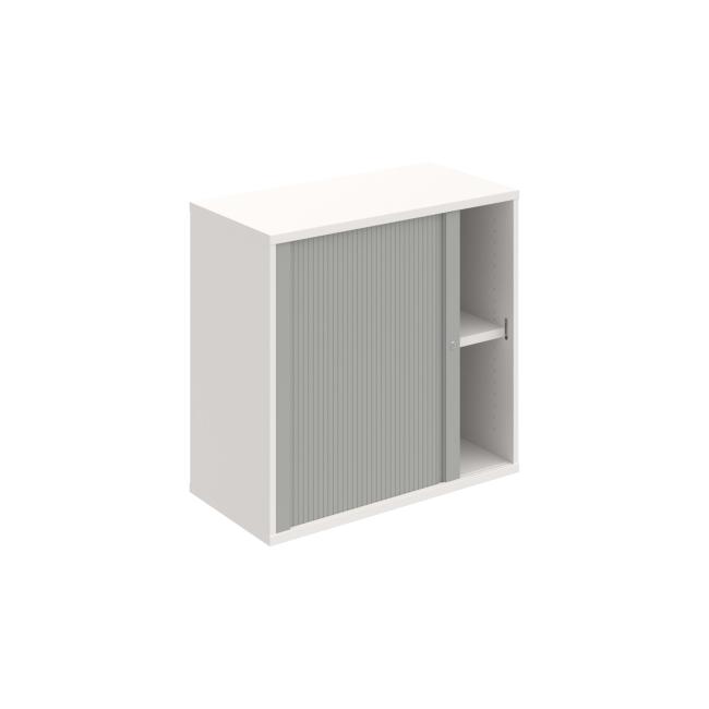 Stabiles Regal, 80 x 76,8 x 40 cm, grau/weiß