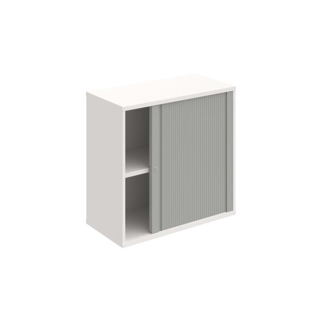 Stabiles Regal, 80 x 76,8 x 40 cm, grau/weiß