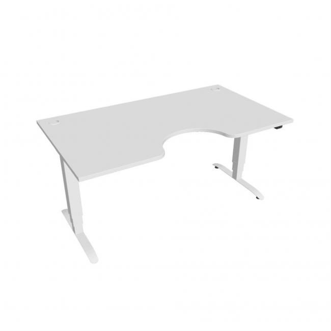 [ON164493] Motion Ergo Schreibtisch, ZO, 3S, 160x61-128x90 cm, weiß/weiß