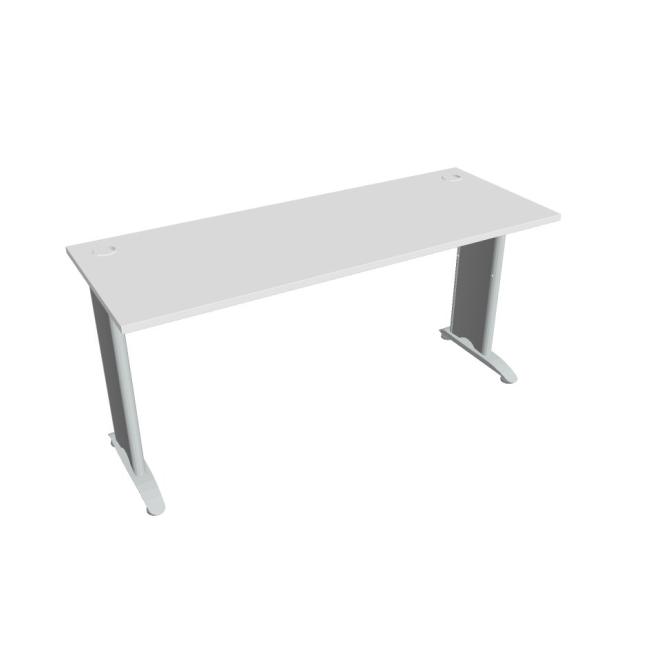 Flex-Schreibtisch, 160 x 75,5 x 60 cm, weiß/metall