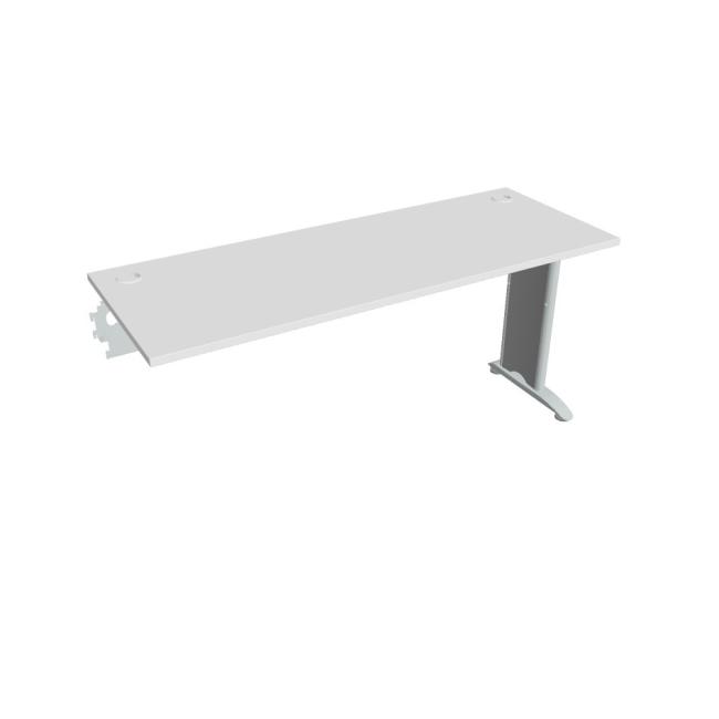 Flex-Schreibtisch, 160 x 75,5 x 60 cm, weiß/metall