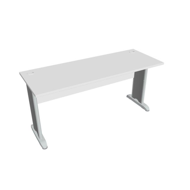 [ON164999] Schreibtisch Cross, 160 x 75,5 x 60 cm, weiß/metall