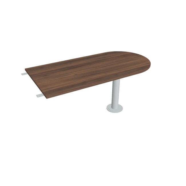 [ON165079] Beistelltisch Cross, 160 x 75,5 x 80 cm, Nussbaum/Metall