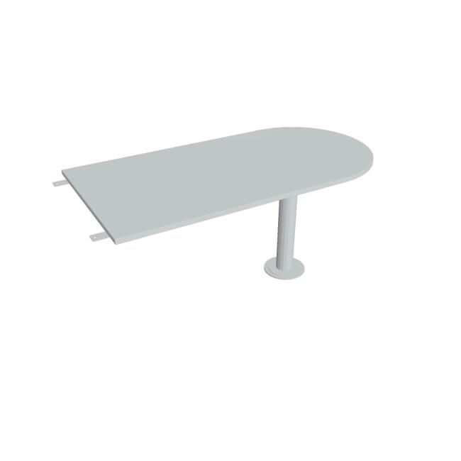 Flex Beistelltisch, 160 x 75,5 x 80 cm, grau/metall