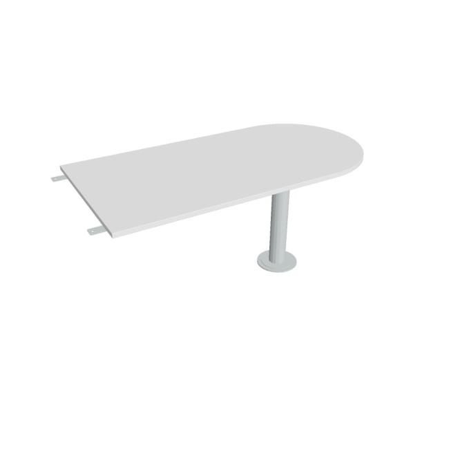 [ON165299] Flex Beistelltisch, 160 x 75,5 x 80 cm, weiß/metall