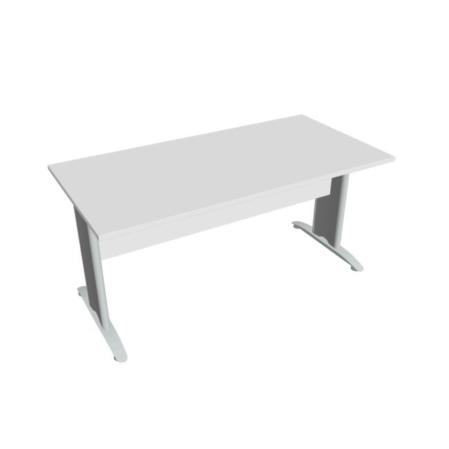 [ON165599] Kreuzförmiger Konferenztisch, 160 x 75,5 x 80 cm, weiß/metallisch