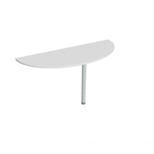 Beistelltisch „Tor“, 160 x 75,5 x 60 cm, weiß/metall