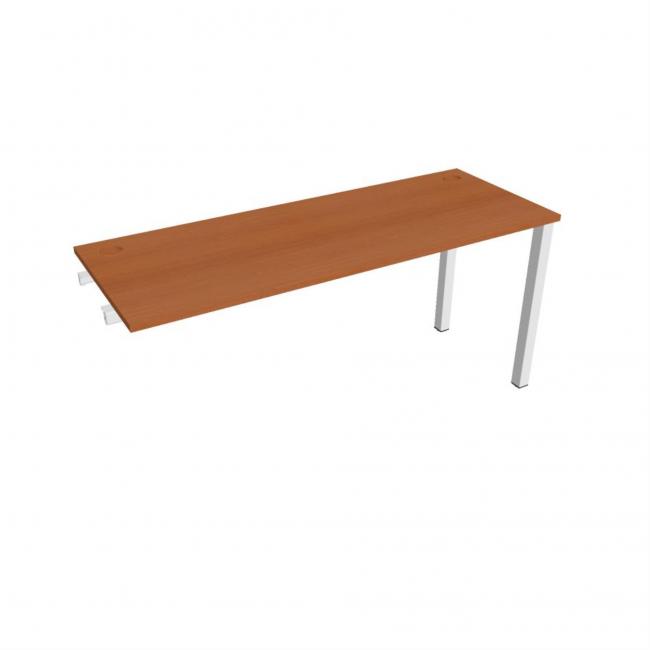 Uni-Arbeitstisch für Längsverkettung, 160 x 75,5 x 60 cm, Kirsche/Weiß