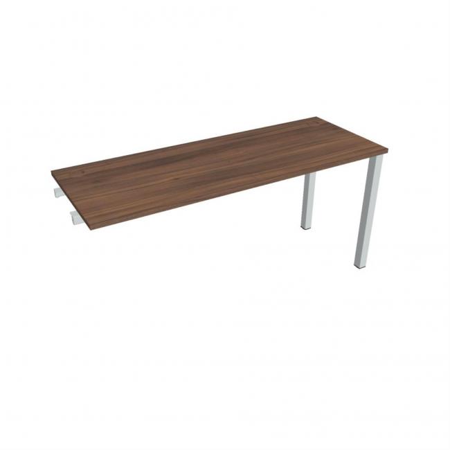 [ON169062] Uni-Werkbank für Längsverkettung, 160x75,5x60 cm, Walnuss/Grau