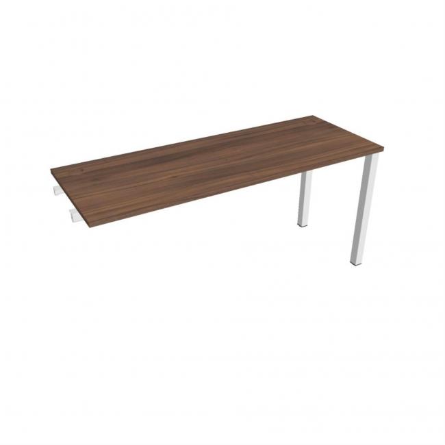 [ON169063] Uni-Werkbank für Längsverkettung, 160 x 75,5 x 60 cm, Nussbaum/Weiß