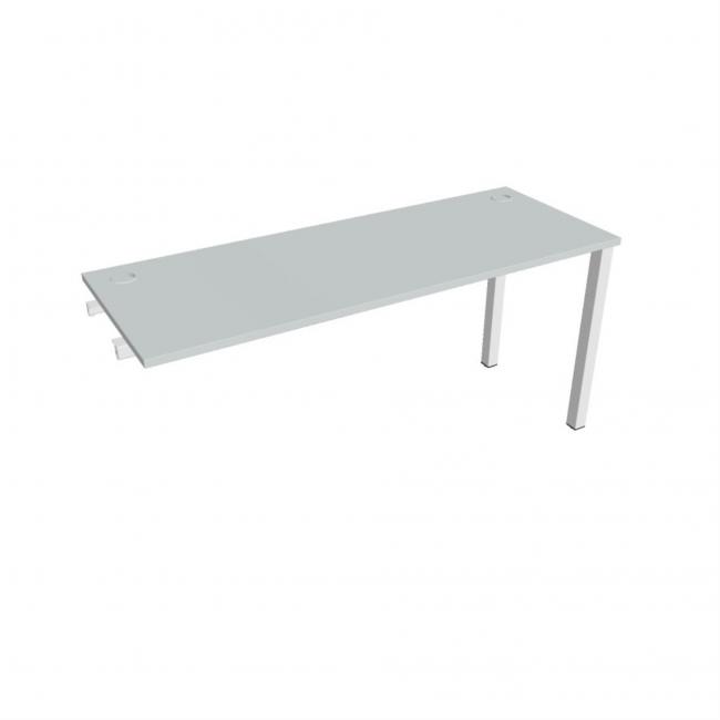 Uni-Werkbank für Längsverkettung, 160 x 75,5 x 60 cm, grau/weiß