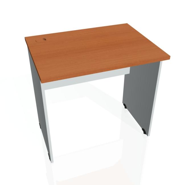 [ON180058] Tor-Schreibtisch, 80x75,5x60 cm, Kirsche/Grau
