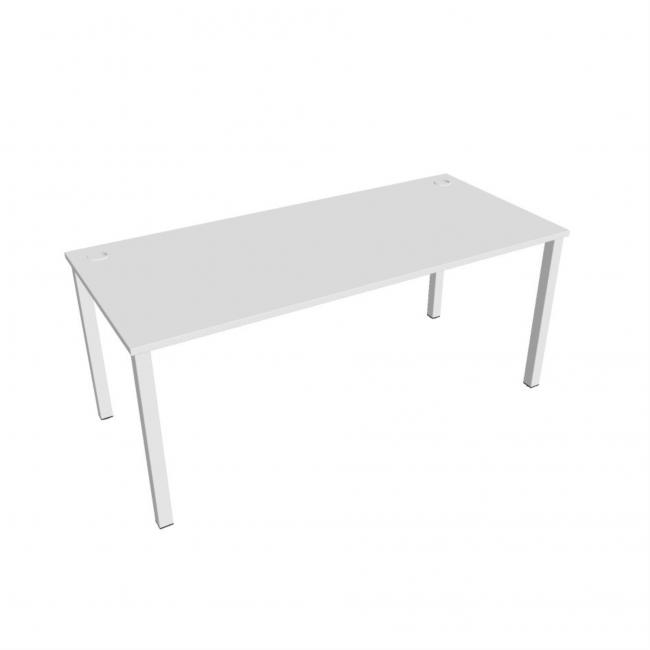 [ON180093] Schreibtisch Uni, 180x75,5x80 cm, weiß/weiß