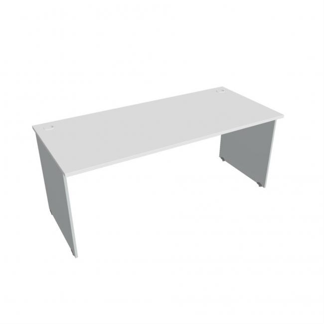 [ON180298] Gate-Schreibtisch, 180x75,5x80 cm, weiß/grau
