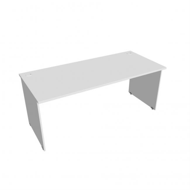 Gate-Schreibtisch, 180 x 75,5 x 80 cm, weiß/weiß