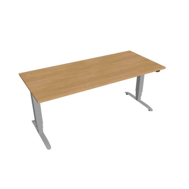 [ON180745] Schreibtisch Motion, ZO, 3S, 180x61 - 128x80 cm, Eiche/Grau