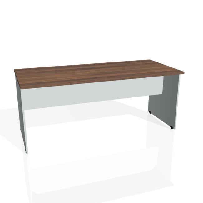[ON180778] Gate-Konferenztisch, 180 x 75,5 x 80 cm, Walnuss/Grau