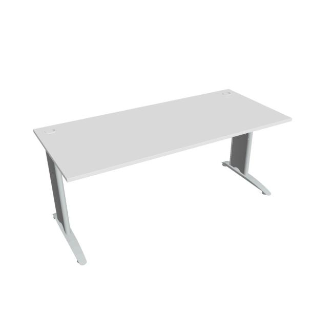 Flex-Schreibtisch, 180 x 75,5 x 80 cm, weiß/metall