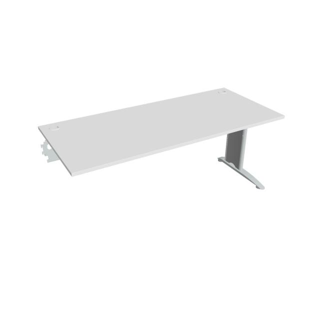 Flex-Schreibtisch, 180 x 75,5 x 80 cm, weiß/metall