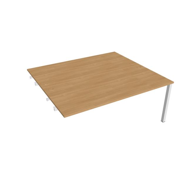 [ON181242] Uni-Arbeitstisch für Längsverkettung, 180x75,5x160 cm, Eiche/Grau