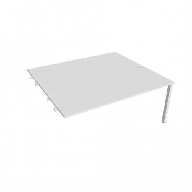 Werkbank Uni für Längsverkettung, 180x75,5x160 cm, weiß/weiß