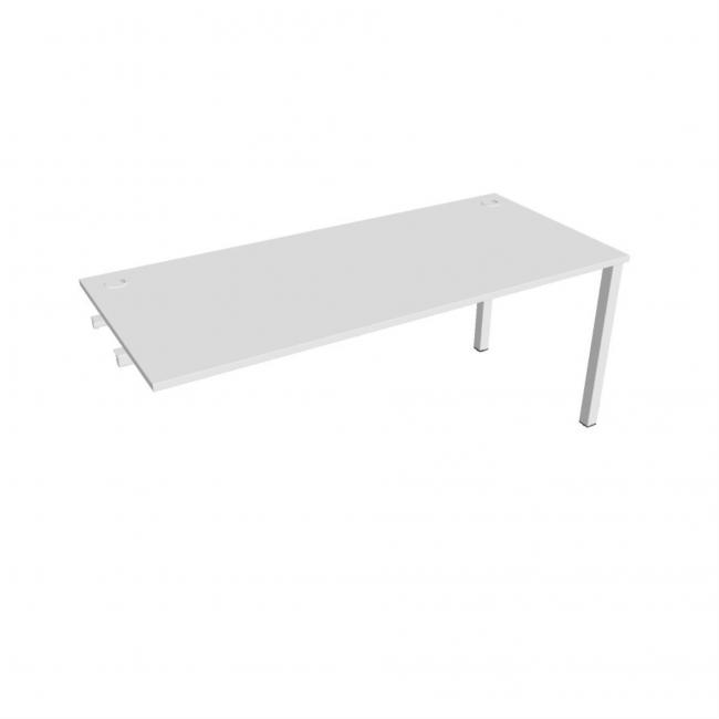 Uni-Werkbank für Längsverkettung, 180 x 75,5 x 80 cm, weiß/weiß