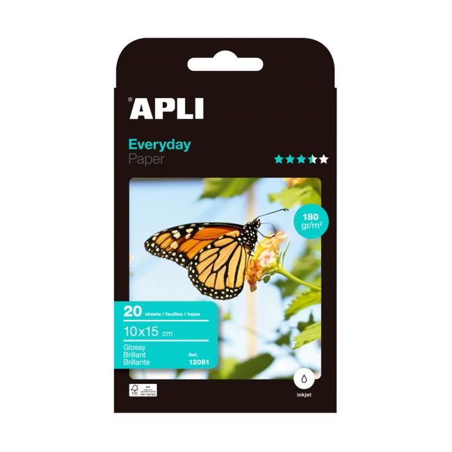 Fotopapier 10x15cm APLI Everyday, 180g, 20 Blatt