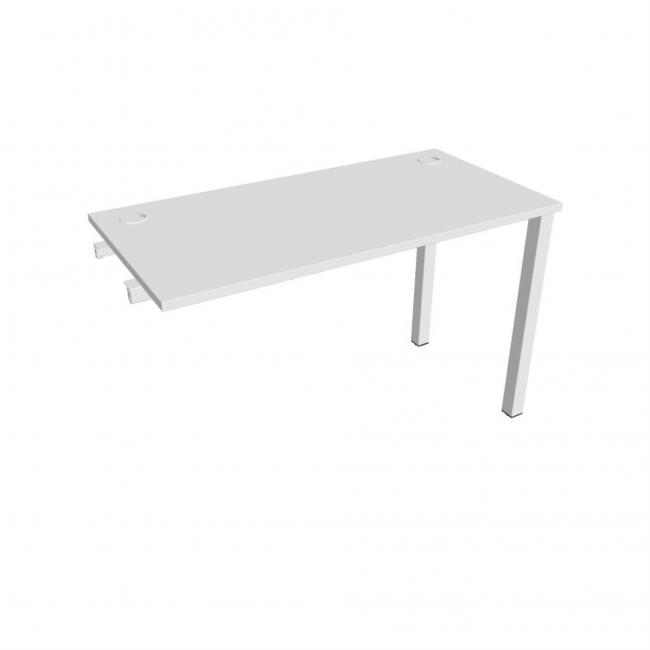 Uni-Werkbank für Längsverkettung, 120 x 75,5 x 60 cm, weiß/weiß
