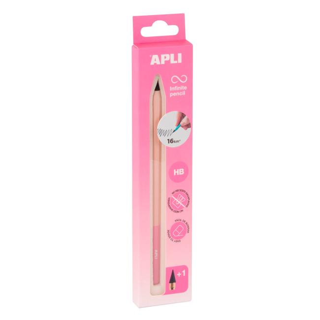 APLI Infinite Pencil – 3-teiliges Set, rosa