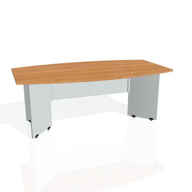 Konferenztisch Gate, 200 x 75,5 x 110 cm, Erle/Grau