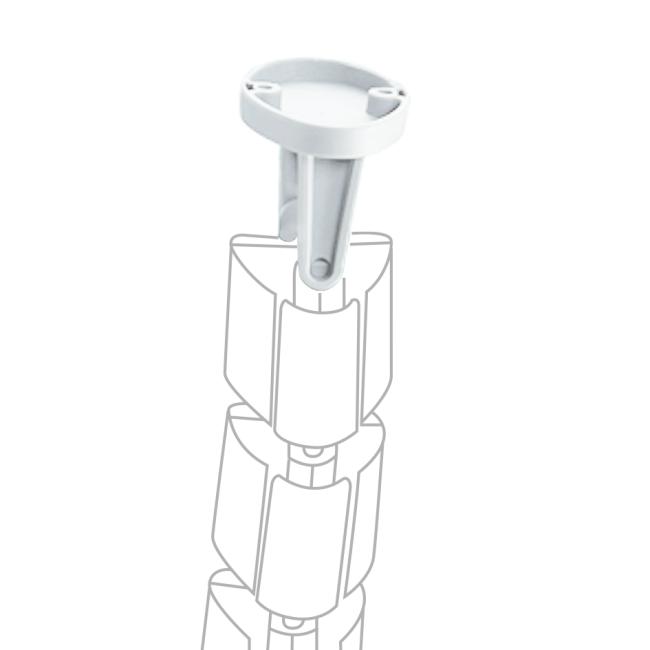 Unterbau-Kabelorganizer 7x5x5 cm, weiß