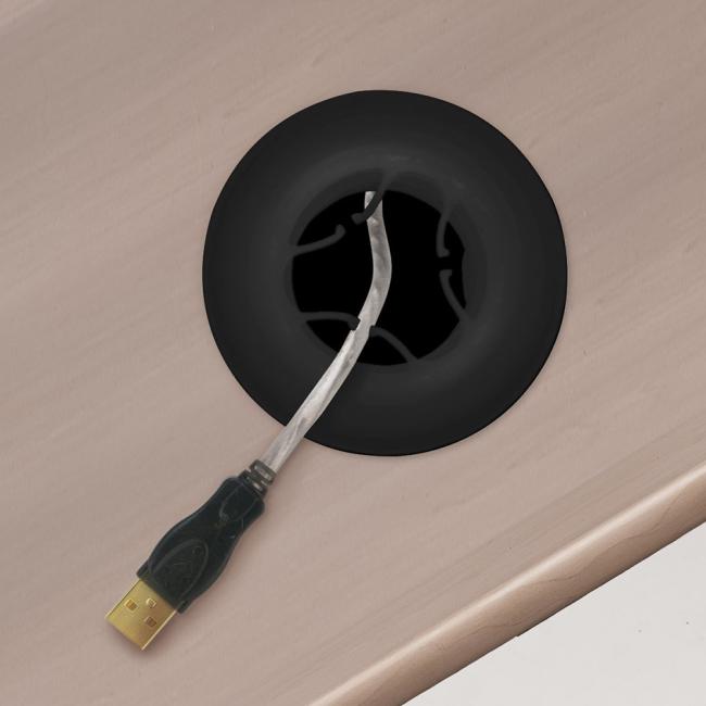 [ON200288] Kabelorganisator für Tüllenmontage, schwarz