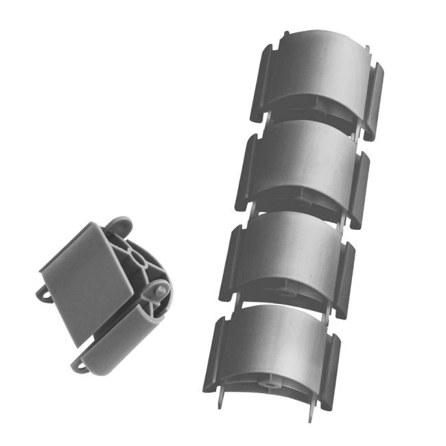 [ON200297] Hobis Kabelorganisator-Verlängerung, 7 × 40 cm, grau