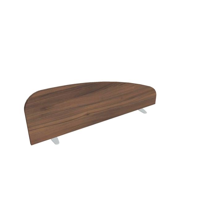 Hobis Tischabtrennung, rund, 120 cm, Nussbaum