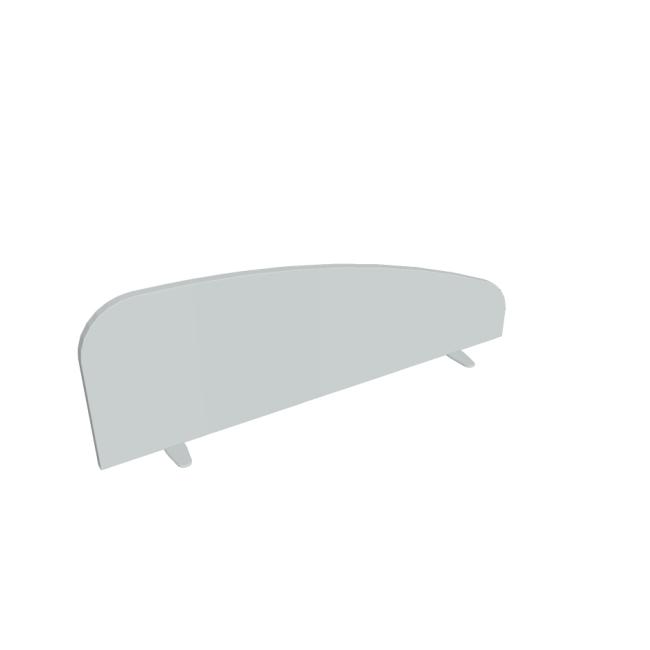 Hobis runder Tischparavent, 120 cm, grau
