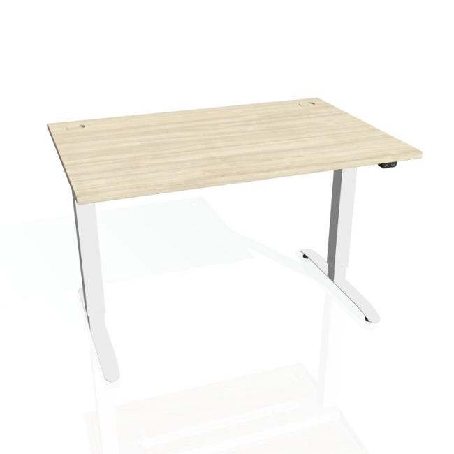 [ON212014] Schreibtisch Motion, ZO, 2S, 120x70,5-120,5x80 cm, Akazie/Weiß