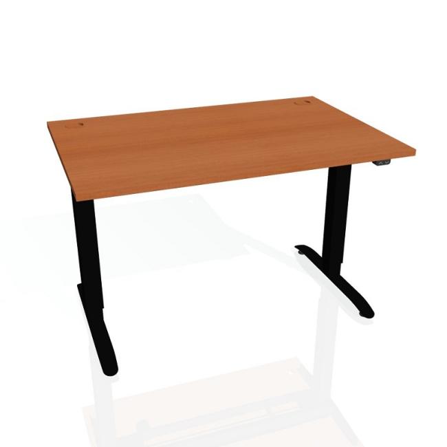 [ON212052] Schreibtisch Motion, ZO, 2S, 120x70,5-120,5x80 cm, Kirsche/Schwarz