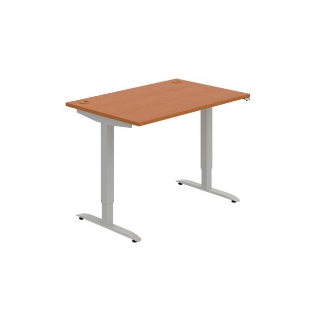 [ON212053] Schreibtisch Motion, ZO, 2S, 120x70,5-120,5x80 cm, Kirsche/Grau