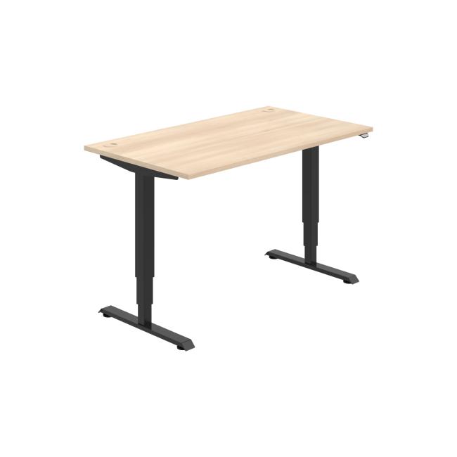 [ON213114] Schreibtisch RUN, ZO, 3S, 140x64,5-130,5x80 cm, Akazie/Schwarz