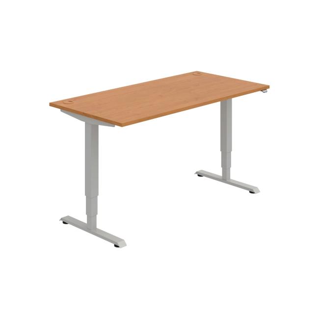[ON215135] Schreibtisch RUN, ZO, 3S, 160x64,5-130,5x80 cm, Erle/Grau